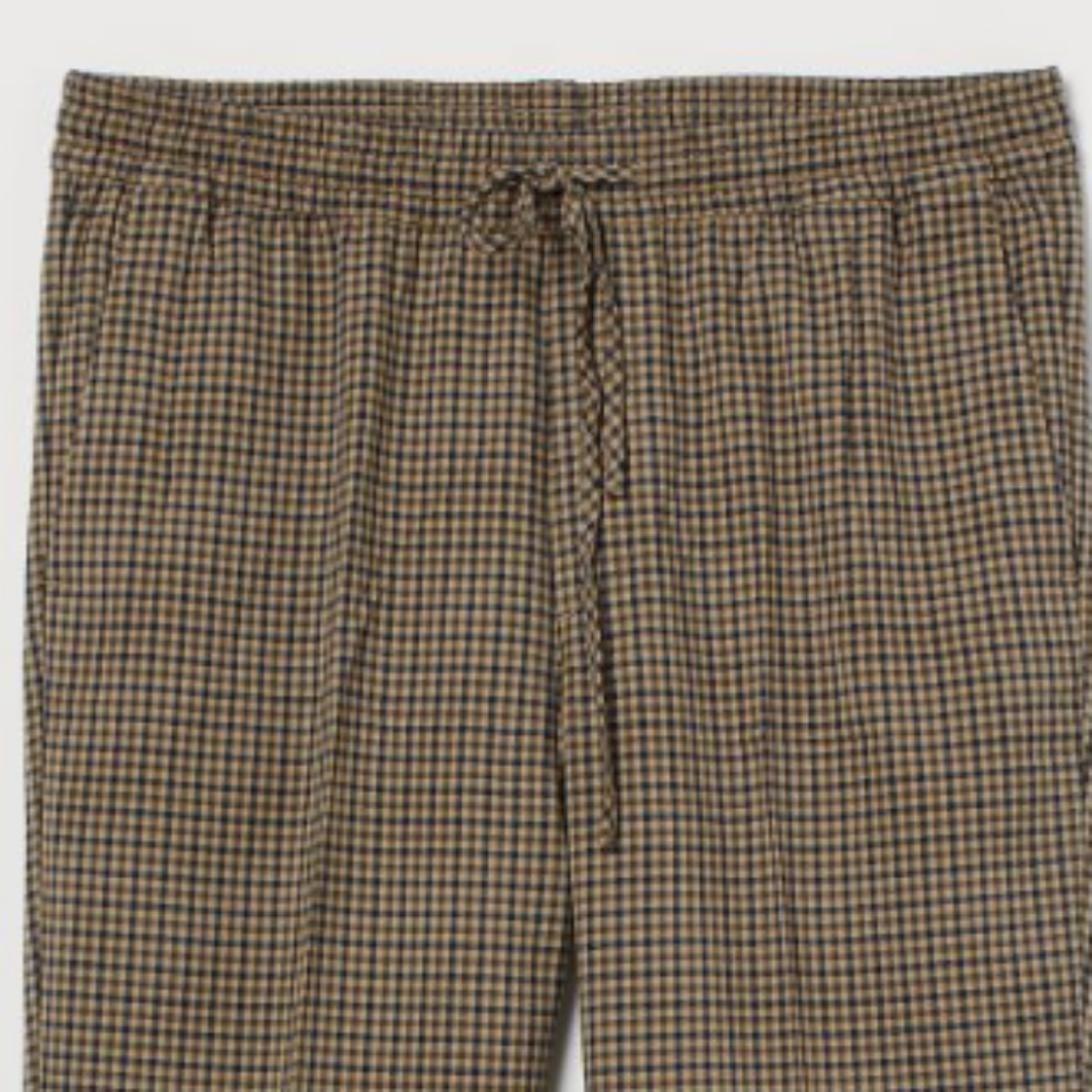 H&M Women's M Plaid Slim Fit Cuffed Trouser Pants - Picture 13 of 13